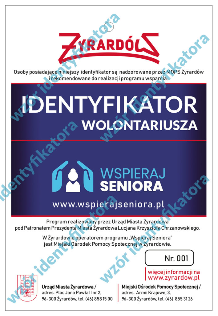 wzór identyfikatora wolotariusza