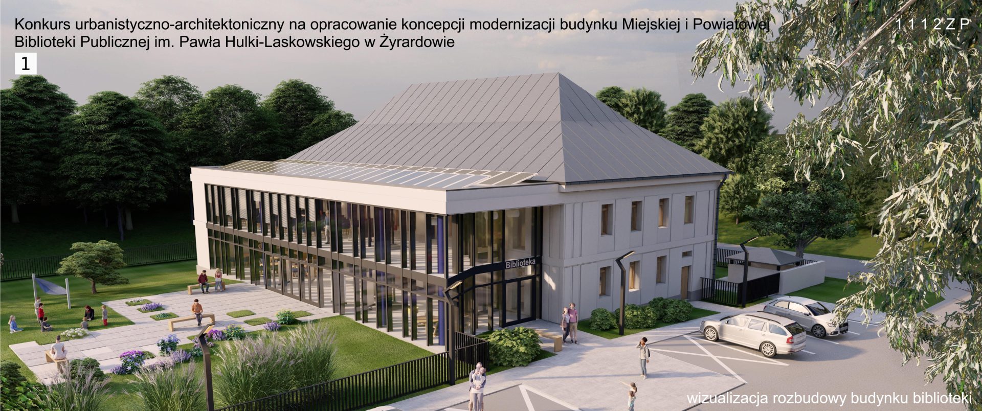 biblioteka Wizualizacja zwycieskiej koncepcjii