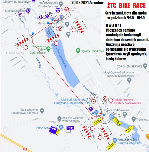 mapa objazdów